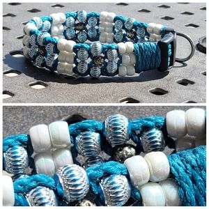 Custom Handmade Beaded Bling Dog Collar